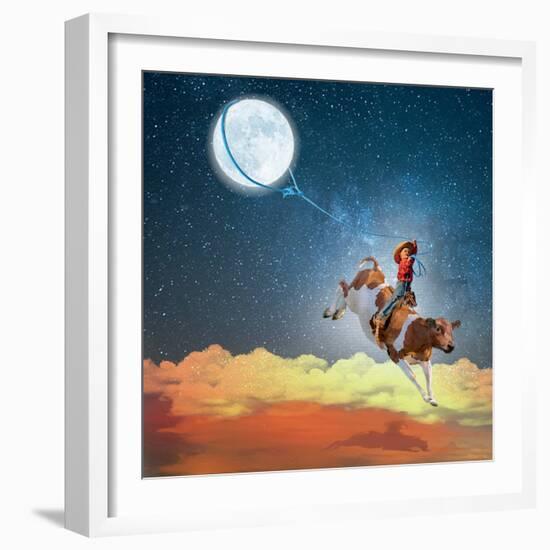 Lasso the Moon-Nancy Tillman-Framed Premium Giclee Print