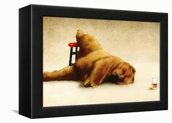 Last Call for the Beer Bear-Will Bullas-Framed Premier Image Canvas