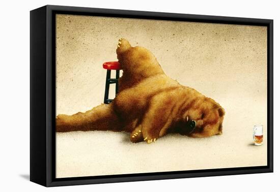 Last Call for the Beer Bear-Will Bullas-Framed Premier Image Canvas