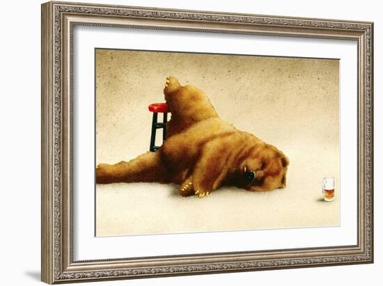 Last Call for the Beer Bear-Will Bullas-Framed Giclee Print