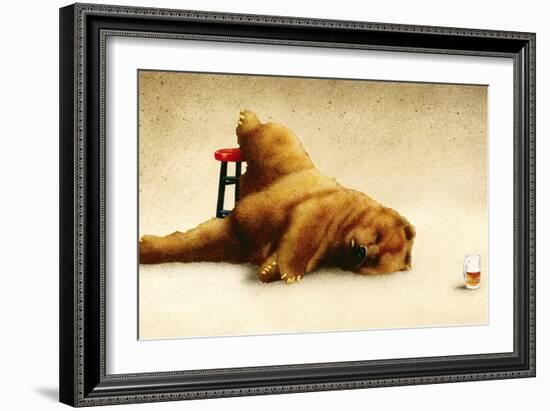 Last Call for the Beer Bear-Will Bullas-Framed Giclee Print