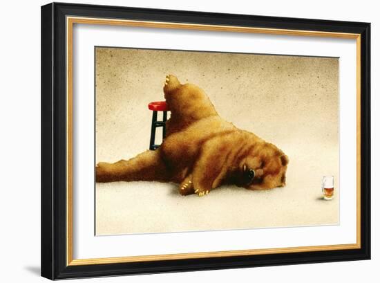 Last Call for the Beer Bear-Will Bullas-Framed Giclee Print