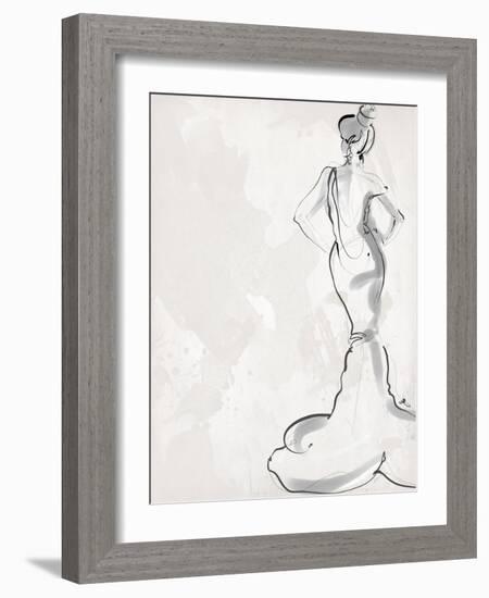 Last Call - Woman 1 Back-Jodi Pedri-Framed Art Print