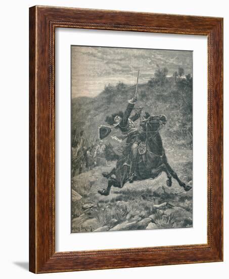 Last charge of Viscount Dundee at the Battle of Killiecrankie, Scotland, 1689-Stanley Berkeley-Framed Giclee Print