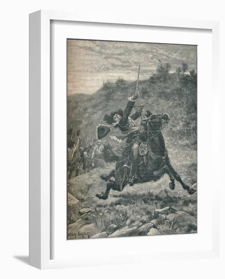 Last charge of Viscount Dundee at the Battle of Killiecrankie, Scotland, 1689-Stanley Berkeley-Framed Giclee Print