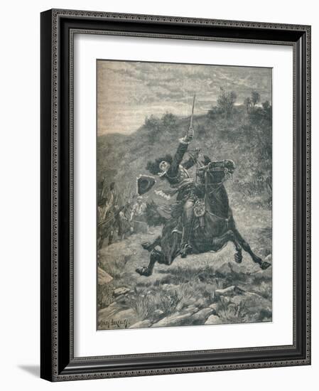 Last charge of Viscount Dundee at the Battle of Killiecrankie, Scotland, 1689-Stanley Berkeley-Framed Giclee Print