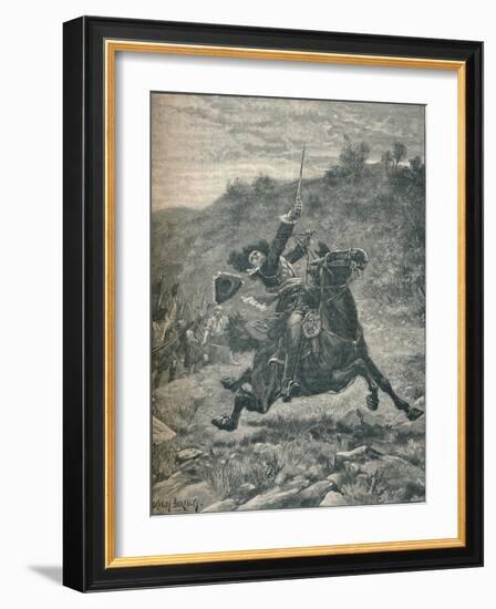 Last charge of Viscount Dundee at the Battle of Killiecrankie, Scotland, 1689-Stanley Berkeley-Framed Giclee Print