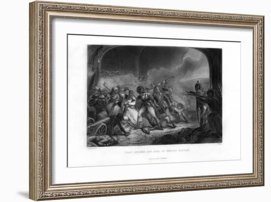 Last Effort and Fall of Tippoo Sultan', Mid-19th Century-Walker-Framed Giclee Print