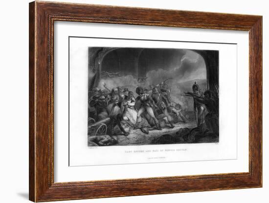 Last Effort and Fall of Tippoo Sultan', Mid-19th Century-Walker-Framed Giclee Print