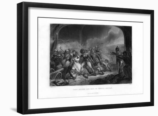 Last Effort and Fall of Tippoo Sultan', Mid-19th Century-Walker-Framed Giclee Print