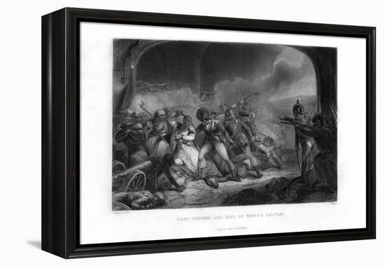 Last Effort and Fall of Tippoo Sultan', Mid-19th Century-Walker-Framed Premier Image Canvas