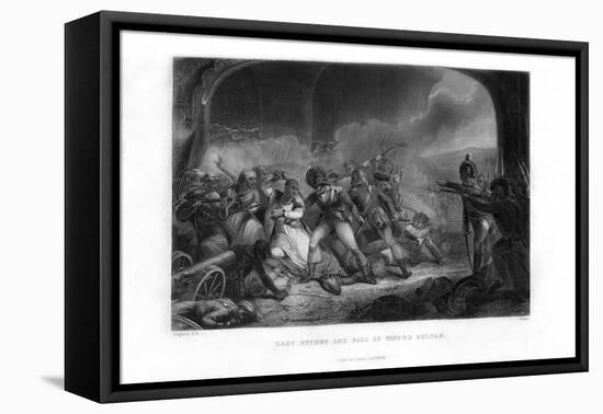 Last Effort and Fall of Tippoo Sultan', Mid-19th Century-Walker-Framed Premier Image Canvas