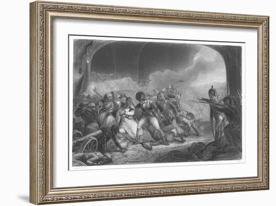 Last Effort and Fall of Tippoo Sultan', Mid 19th Century-Henry Singleton-Framed Giclee Print