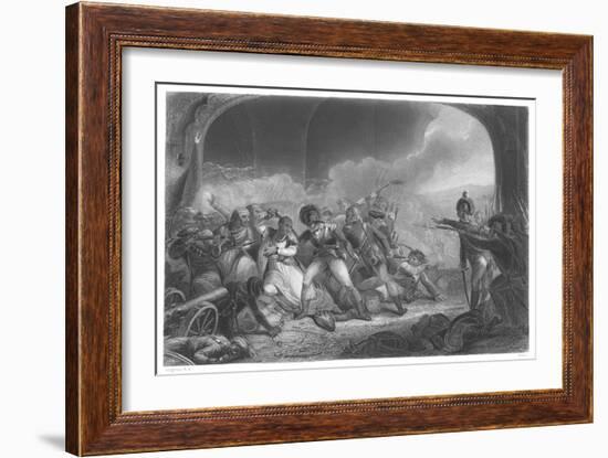 Last Effort and Fall of Tippoo Sultan', Mid 19th Century-Henry Singleton-Framed Giclee Print