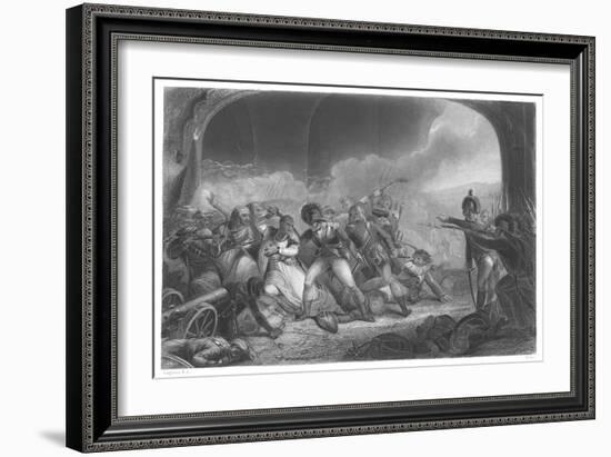 Last Effort and Fall of Tippoo Sultan', Mid 19th Century-Henry Singleton-Framed Giclee Print