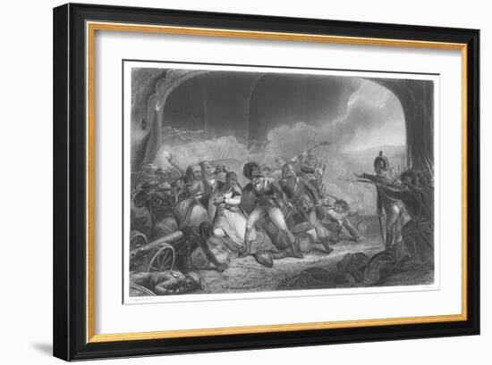 Last Effort and Fall of Tippoo Sultan', Mid 19th Century-Henry Singleton-Framed Giclee Print