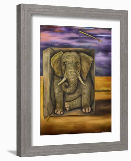 Last Elephant-Leah Saulnier-Framed Giclee Print