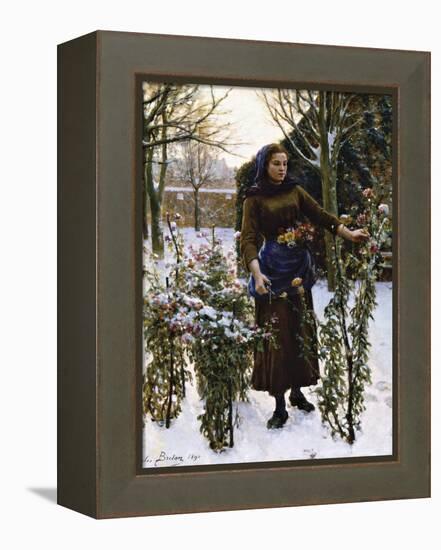 Last Flowers, 1890-Jules Breton-Framed Premier Image Canvas