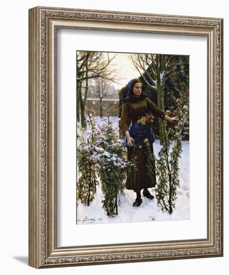 Last Flowers, 1890-Jules Breton-Framed Giclee Print