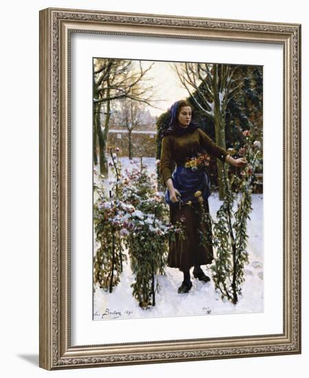 Last Flowers, 1890-Jules Breton-Framed Giclee Print