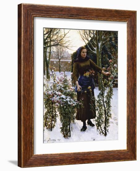 Last Flowers, 1890-Jules Breton-Framed Giclee Print