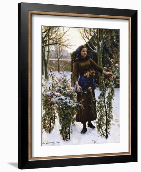 Last Flowers, 1890-Jules Breton-Framed Giclee Print