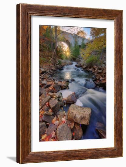 Last Glimpse of Sun Under a Carriage Bridge-Vincent James-Framed Photographic Print