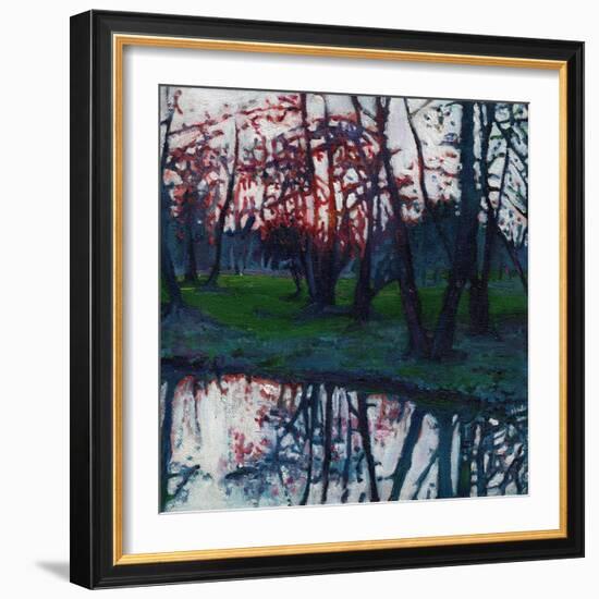 Last Glow on the Meadow, 2009-Helen White-Framed Giclee Print