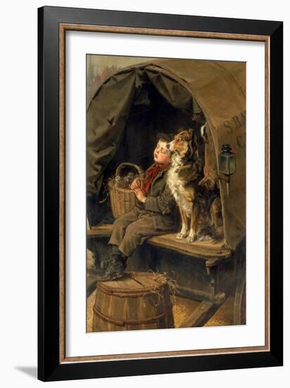 Last in Market or the Carrier's Cart-Ralph Hedley-Framed Giclee Print