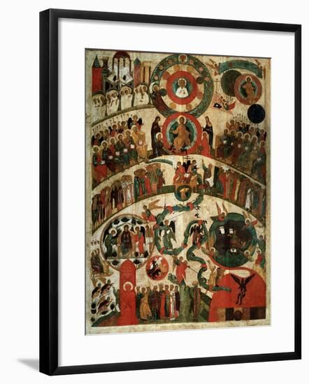 Last Judgement, Novgorod Icon-Russian School-Framed Giclee Print