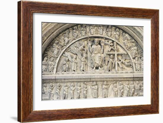 Last Judgement, Relief-Benedetto Antelami-Framed Giclee Print