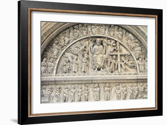 Last Judgement, Relief-Benedetto Antelami-Framed Giclee Print