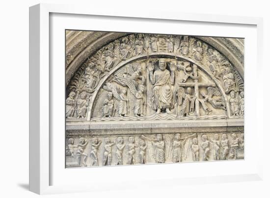 Last Judgement, Relief-Benedetto Antelami-Framed Giclee Print