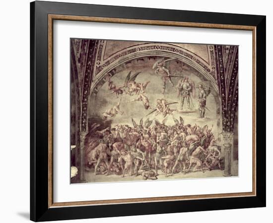 Last Judgement, the Damned, 1499-1502-Luca Signorelli-Framed Giclee Print