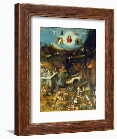 Last Judgement -Triptych. Centre panel-Hieronymus Bosch-Framed Giclee Print