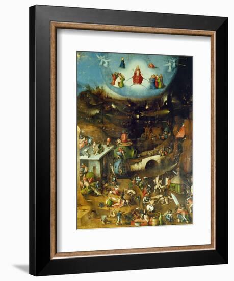 Last Judgement -Triptych. Centre panel-Hieronymus Bosch-Framed Giclee Print