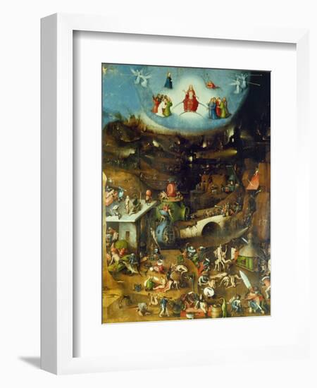 Last Judgement -Triptych. Centre panel-Hieronymus Bosch-Framed Giclee Print