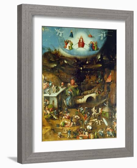 Last Judgement -Triptych. Centre panel-Hieronymus Bosch-Framed Giclee Print