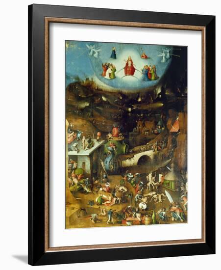 Last Judgement -Triptych. Centre panel-Hieronymus Bosch-Framed Giclee Print