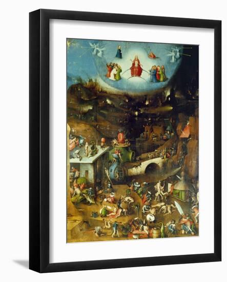 Last Judgement -Triptych. Centre panel-Hieronymus Bosch-Framed Giclee Print