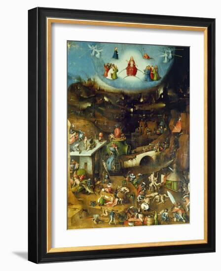 Last Judgement -Triptych. Centre panel-Hieronymus Bosch-Framed Giclee Print