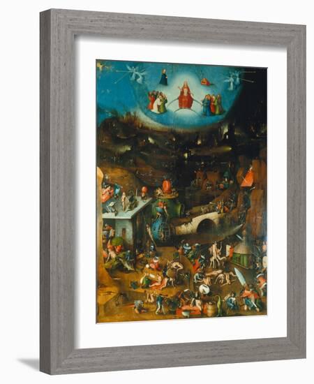 Last Judgement -Triptych. Centre Panel-Hieronymus Bosch-Framed Giclee Print