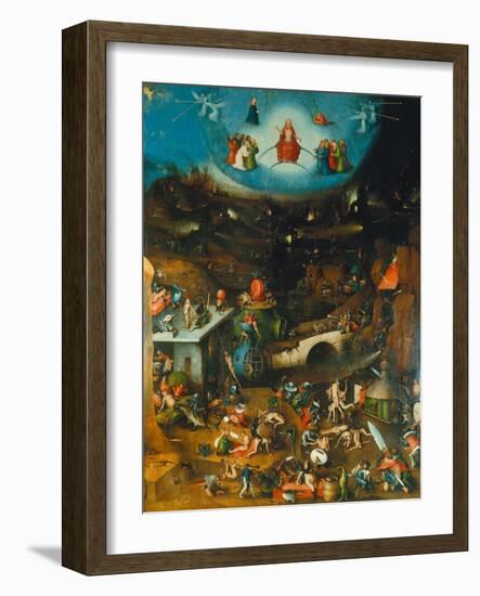 Last Judgement -Triptych. Centre Panel-Hieronymus Bosch-Framed Giclee Print