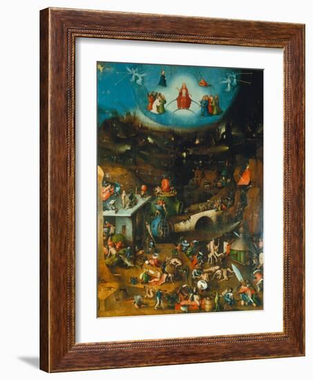 Last Judgement -Triptych. Centre Panel-Hieronymus Bosch-Framed Giclee Print