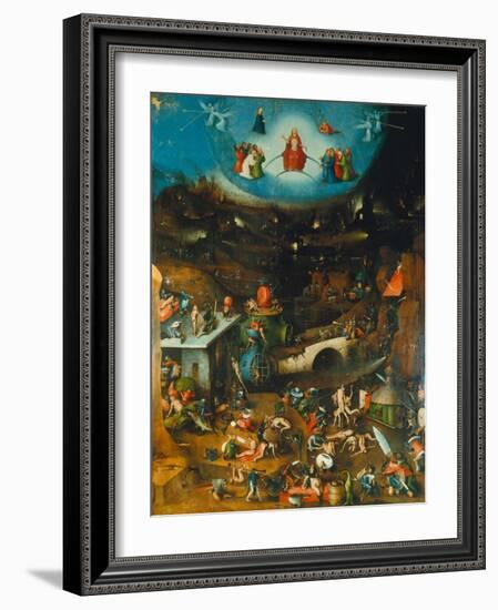 Last Judgement -Triptych. Centre Panel-Hieronymus Bosch-Framed Giclee Print