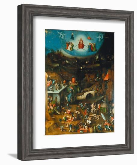 Last Judgement -Triptych. Centre Panel-Hieronymus Bosch-Framed Giclee Print