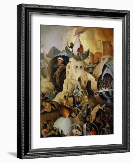 Last Judgment, Ca 1554, Painting by Pieter Huys (Ca 1520-Ca 1584), Oil on Panel, 133X100 Cm. Detail-null-Framed Giclee Print