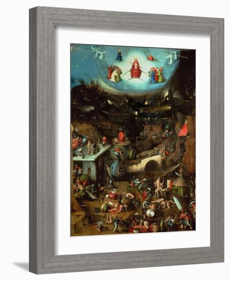 Last Judgment, Central Panel of Triptych-Hieronymus Bosch-Framed Giclee Print