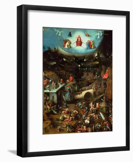 Last Judgment, Central Panel of Triptych-Hieronymus Bosch-Framed Giclee Print