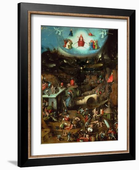 Last Judgment, Central Panel of Triptych-Hieronymus Bosch-Framed Giclee Print